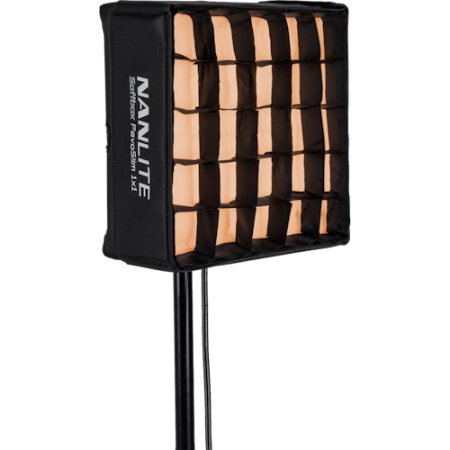 Nanlite PavoSlim 60B - zestaw, 2x panel, lampa LED + 2x softbox, dyfuzor, grid (2700-6500K, 72W, Bi-Color) - grid